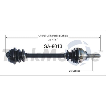 Surtrack Axle Cv Axle Shaft, Sa-8013 SA-8013